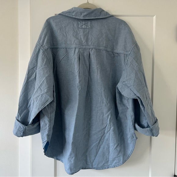 free people Made For The Sun Linen Blend Top - Picture 6 of 6